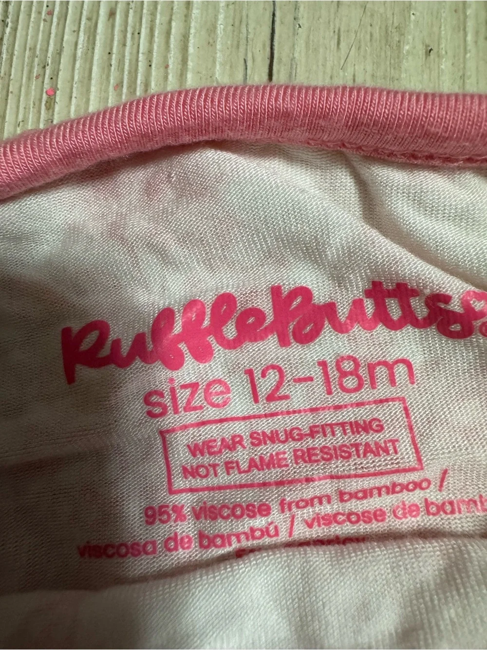 RuffleButts 12-18m Pink Butterfly Garden Toile Bamboo 2pc pajamas set baby girl